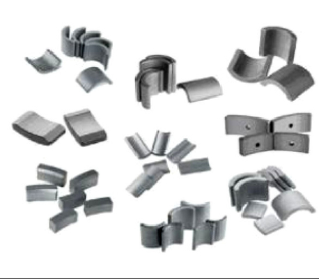 Automobile Pumps Arc Ferrite Magnets SrO 6Fe2O3 OEM Arc Segment Magnet
