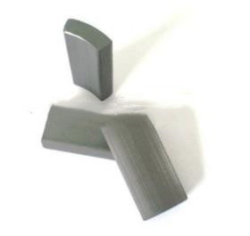 Seat Motor Ferrite Magnets Segment Arc Shape Charcoal Gray