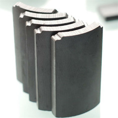 Charcoal Gray Anisotropic Ferrite Magnet Arc Block Ring Shape